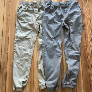 Two Old Navy size 14-16 jogger pants.